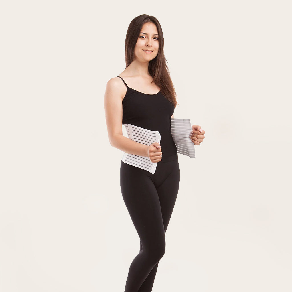 8" Abdominal Binder - Breathable Light Support (AB-208) - Gabrialla