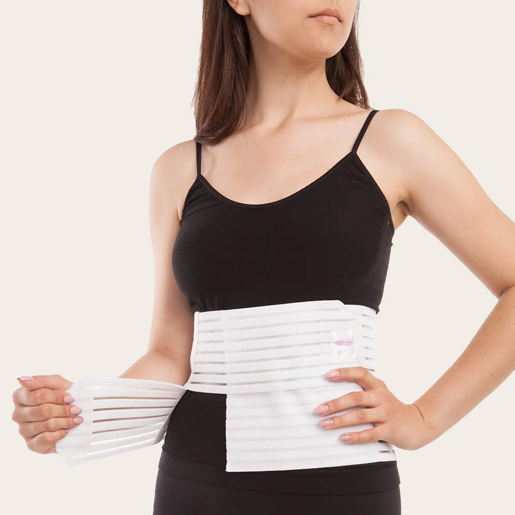 8" Abdominal Binder - Breathable Light Support (AB-208) - Gabrialla