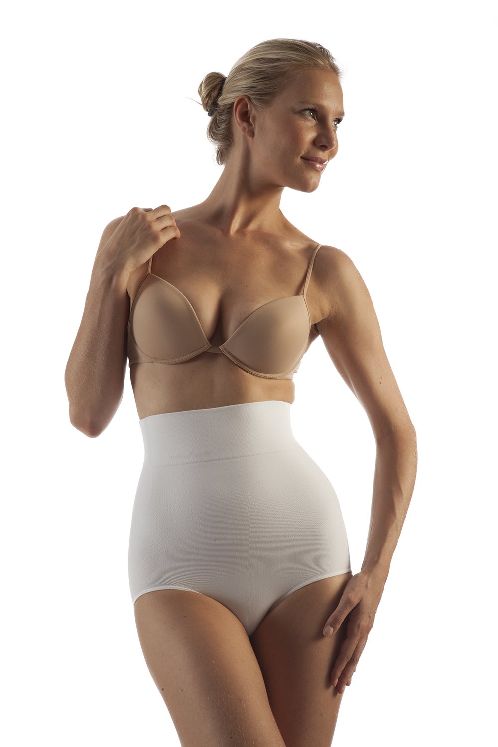 Seamless Solutions Black High-Waisted Shapewear Brief