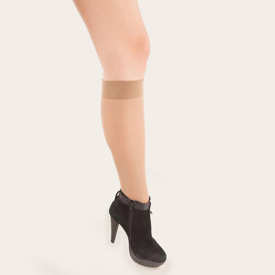 Gabrialla® Sheer Compression Knee Highs: 15-20 mmHg | H-160 - Gabrialla