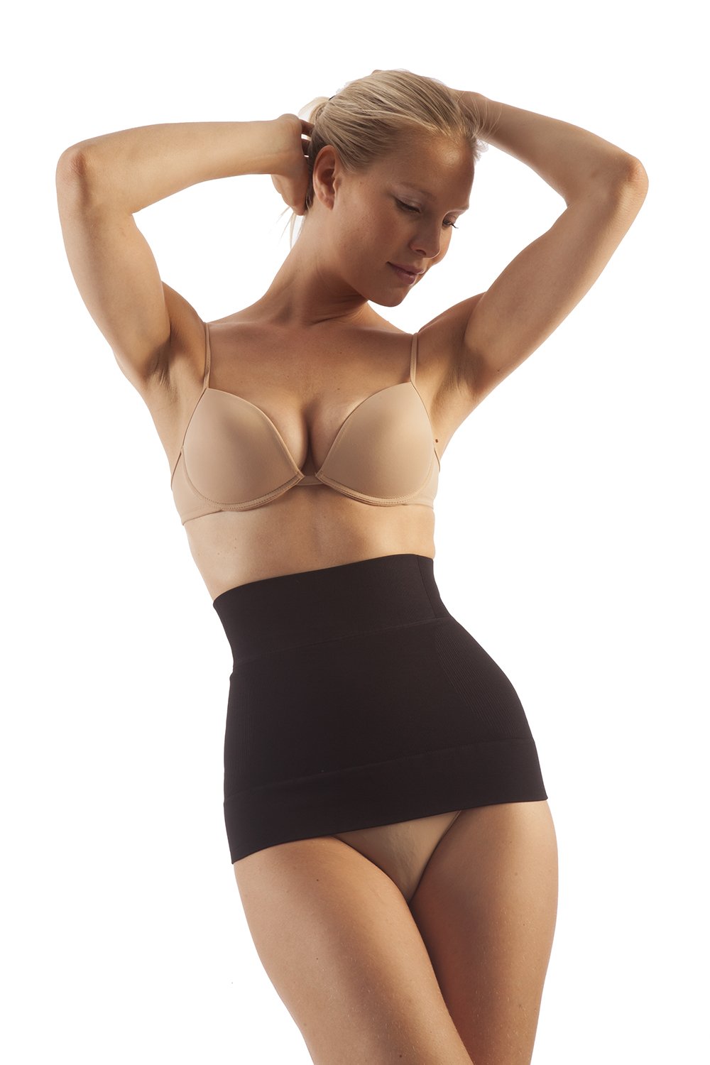 GABRIALLA Seamless Body Shaping Abdominal Support Binder, Milk Protein Fiber (BSM-705) - Gabrialla