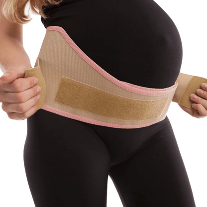 Pregnancy Support Belt for Pelvic Pain group-beige beige-with-pink-trim