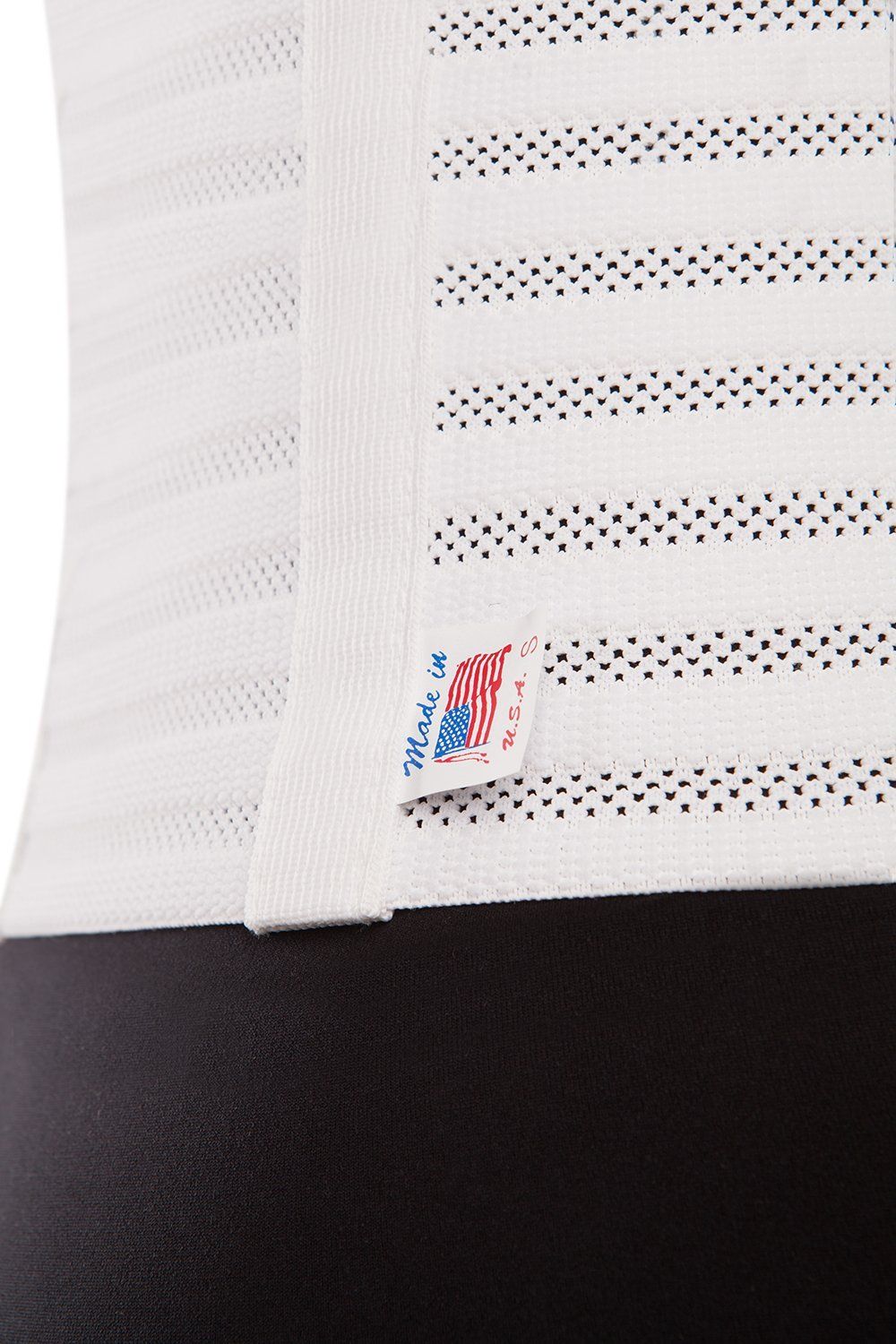 8" Abdominal Binder - Breathable Light Support (AB-208) - Gabrialla group-white