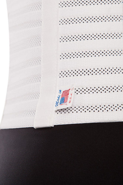8" Abdominal Binder - Breathable Light Support (AB-208) - Gabrialla group-white
